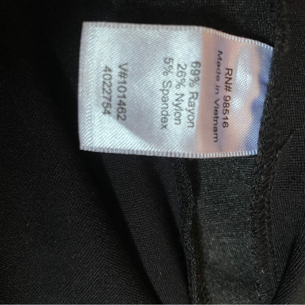 Coldwater Creek Pullup Pant Black with Gray stripe Size M 10/12 - Picture 4 of 4